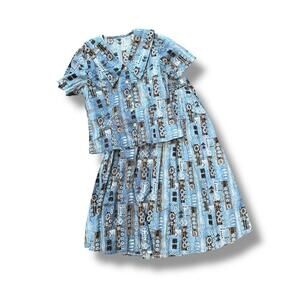 Vintage Handmade 2 Piece Skirt Set